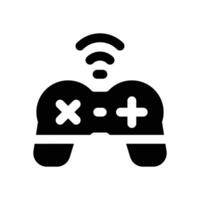 gamepad glyph icon. Strong and solid icon for websites and mobile apps. vector