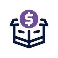 buy duotone icon. Sleek and modern icon for websites and mobile apps. vector