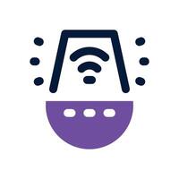 voice assistant dual tone icon. Sleek and modern icon for websites and mobile apps. vector