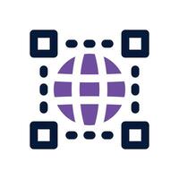 network duotone icon. Sleek and modern icon for websites and mobile apps. vector