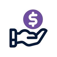 payment duotone icon. Sleek and modern icon for websites and mobile apps. vector