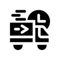 express glyph icon. Strong and solid icon for websites and mobile apps. vector