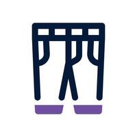 trouser dual tone icon. Sleek and modern icon for websites and mobile apps. vector
