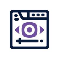 viewers dual tone icon. Sleek and modern icon for websites and mobile apps. vector