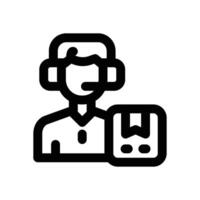 operator line icon. Clean and minimalist icon for websites and mobile apps. vector
