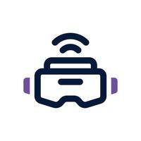 virtual reality duotone icon. Sleek and modern icon for websites, mobile apps, marketing materials, and corporate design. Fully scalable and ready to use. vector