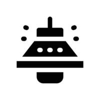lamp glyph icon. Strong and solid icon for websites and mobile apps. vector