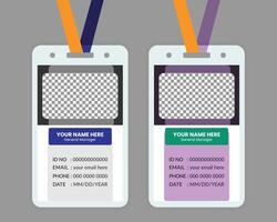 Popular ID Card Design Templates For Your Use And Pass vector