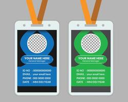 minimal ID Card Design Templates For Your Use vector