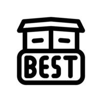 best line icon. Clean and minimalist icon for websites and mobile apps. vector