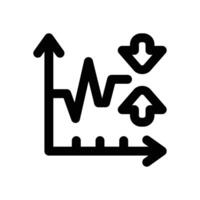 volatility line icon. Clean and minimalist icon for websites and mobile apps. vector