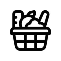 grocery line icon. Clean and minimalist icon for websites and mobile apps. vector