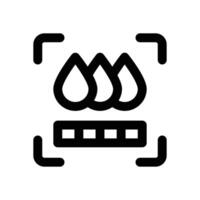 drop line icon. Clean and minimalist icon for websites and mobile apps. vector