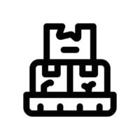broken line icon. Clean and minimalist icon for websites and mobile apps. vector