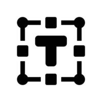 font glyph icon. Strong and solid icon for websites and mobile apps. vector