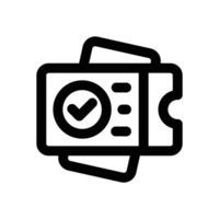 checklist line icon. Clean and minimalist icon for websites and mobile apps. vector