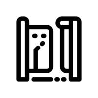 smart gate line icon. Clean and minimalist icon for websites and mobile apps. vector