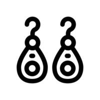 earrings line icon. Clean and minimalist icon for websites and mobile apps. vector