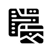 digital painting glyph icon. Strong and solid icon for websites and mobile apps. vector