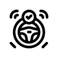 autopilot line icon. Clean and minimalist icon for websites and mobile apps. vector