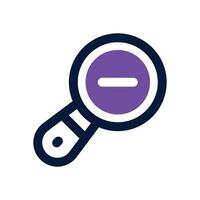 zoom out dual tone icon. Sleek and modern icon for websites and mobile apps. vector