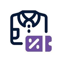 shirt duotone icon. Sleek and modern icon for websites and mobile apps. vector