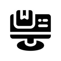 ecommerce glyph icon. Strong and solid icon for websites and mobile apps. vector