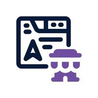 website duotone icon. Sleek and modern icon for websites, mobile apps, marketing materials, and corporate design. Fully scalable and ready to use. vector