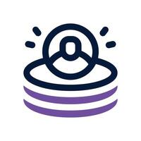 profile database duotone icon. Sleek and modern icon for websites and mobile apps. vector