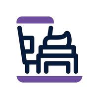 beauty product duotone icon. Sleek and modern icon for websites and mobile apps. vector