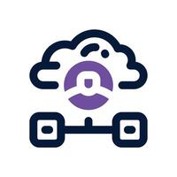 user duotone icon. Sleek and modern icon for websites and mobile apps. vector
