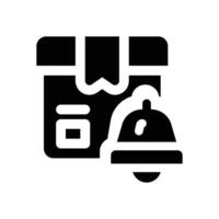 limited stock glyph icon. Strong and solid icon for websites and mobile apps. vector