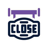close duotone icon. Sleek and modern icon for websites and mobile apps. vector