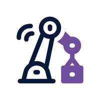 robotic automation dual tone icon. Sleek and modern icon for websites and mobile apps. vector