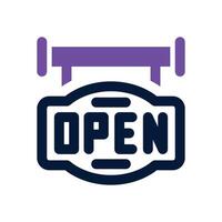 open duotone icon. Sleek and modern icon for websites, mobile apps, marketing materials, and corporate design. Fully scalable and ready to use. vector
