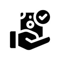 affordable glyph icon. Strong and solid icon for websites and mobile apps. vector