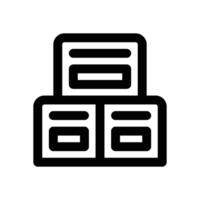 boxes line icon. Clean and minimalist icon for websites and mobile apps. vector