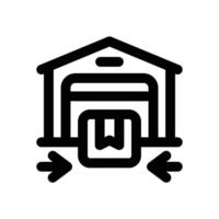 distribution center line icon. Clean and minimalist icon for websites and mobile apps. vector