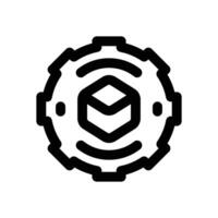 setting chain line icon. Clean and minimalist icon for websites and mobile apps. vector