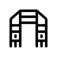 scarf line icon. Clean and minimalist icon for websites and mobile apps. vector