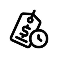 countdown line icon. Clean and minimalist icon for websites and mobile apps. vector