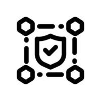 protection chain line icon. Clean and minimalist icon for websites and mobile apps. vector