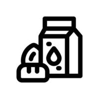 dairy product line icon. Clean and minimalist icon for websites and mobile apps. vector