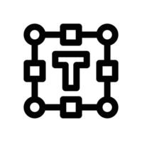 font line icon. Clean and minimalist icon for websites and mobile apps. vector