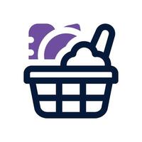 grocery duotone icon. Sleek and modern icon for websites and mobile apps. vector