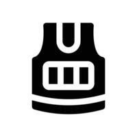 underwear glyph icon. Strong and solid icon for websites and mobile apps. vector