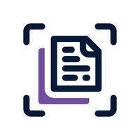 artboard dual tone icon. Sleek and modern icon for websites and mobile apps. vector