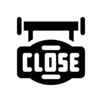 close glyph icon. Strong and solid icon for websites and mobile apps. vector