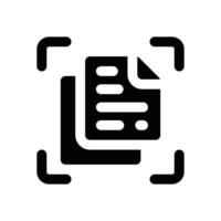 artboard glyph icon. Strong and solid icon for websites and mobile apps. vector