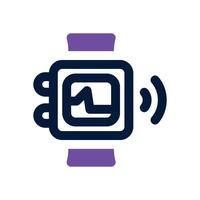 smartwatch duotone icon. Sleek and modern icon for websites and mobile apps. vector